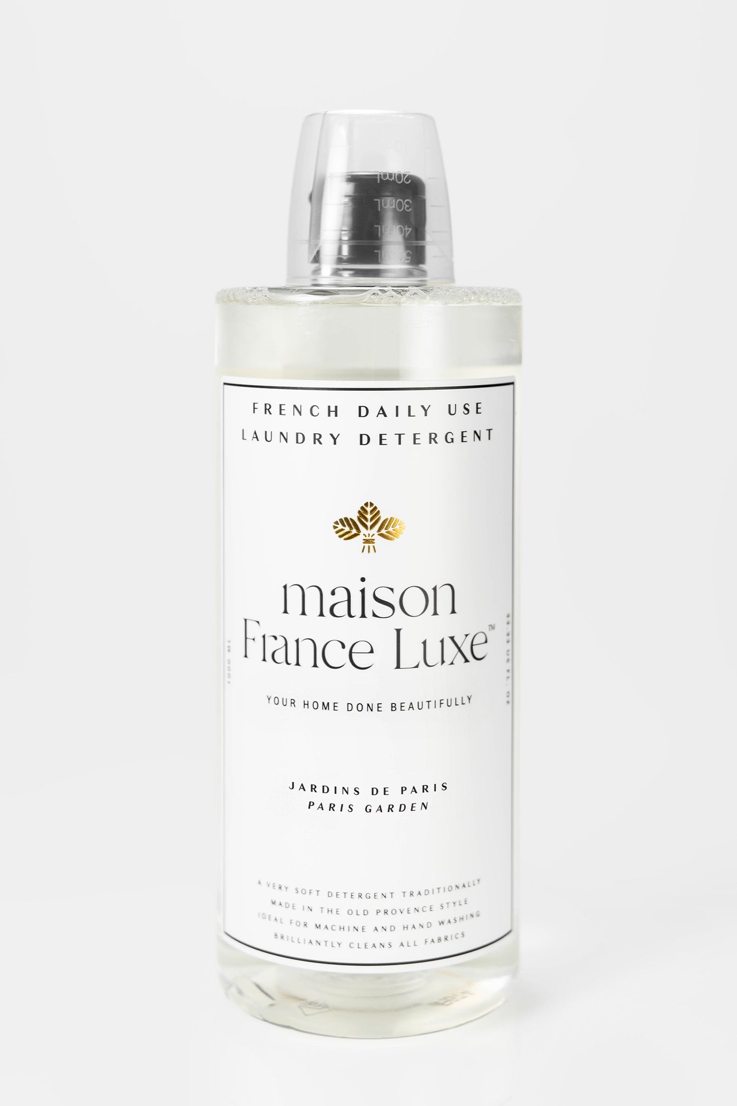 Luxury Laundry detergent, French soap, Paris Garden scent, soothing fresh and fruity fragrance. Everyday use laundry soap.