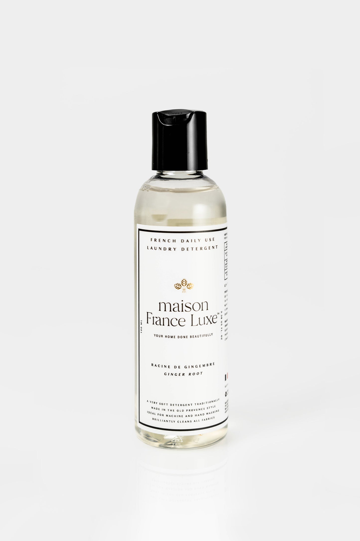 Ginger root French Laundry Detergent in travel size.