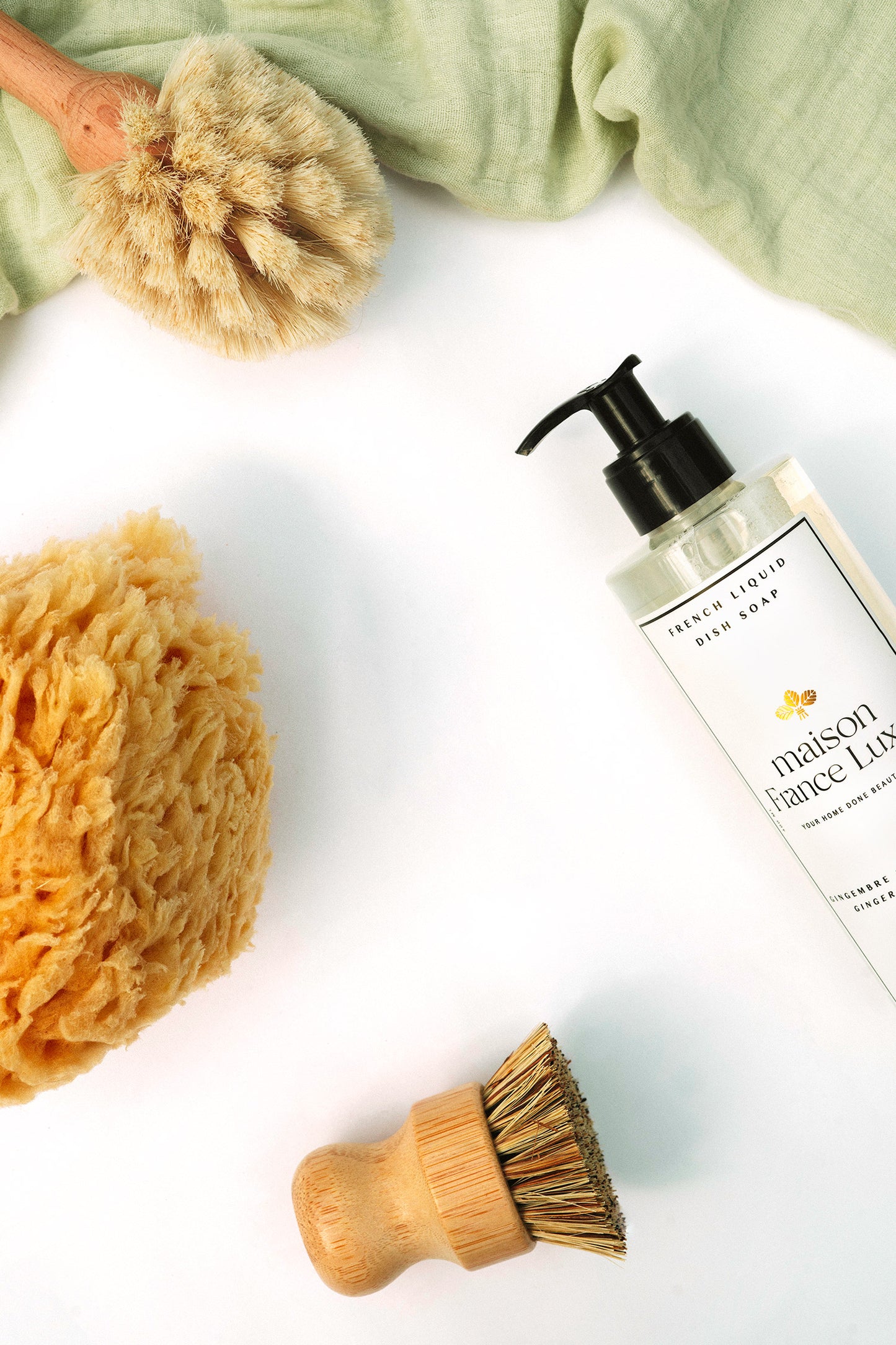 Luxurious, Natural dish soap with rich scents and natural ingredients.