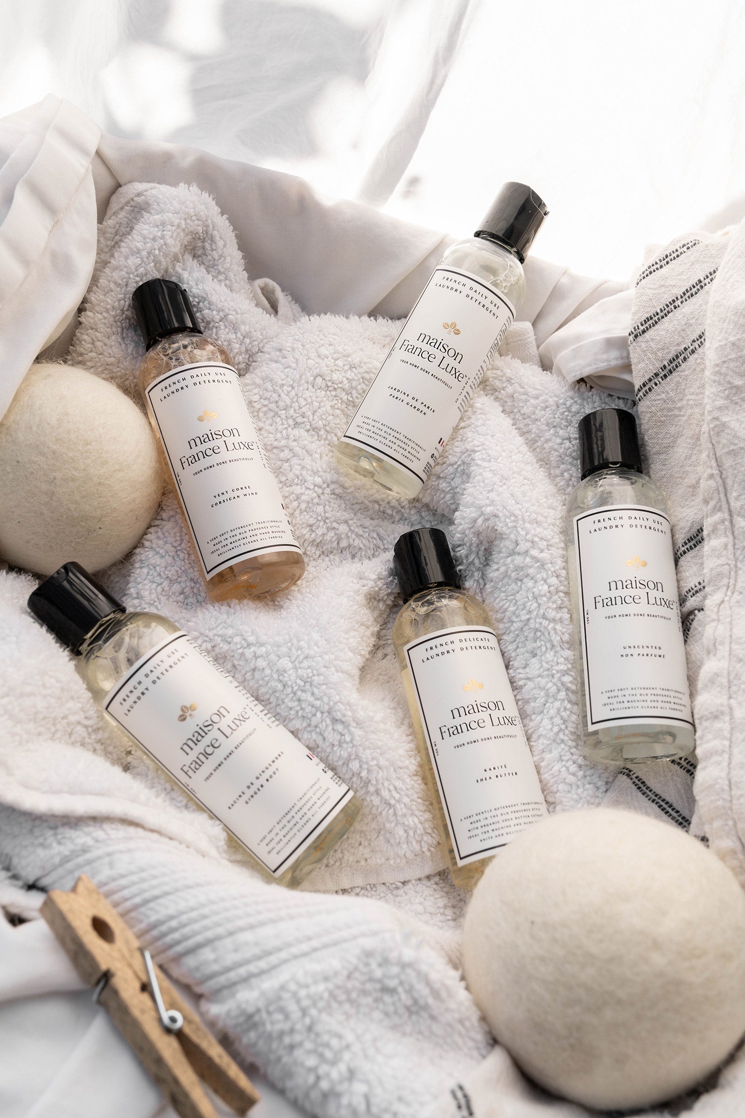 Sample Luxury Laundry Detergents to find your favorite, made in France Laundry soap