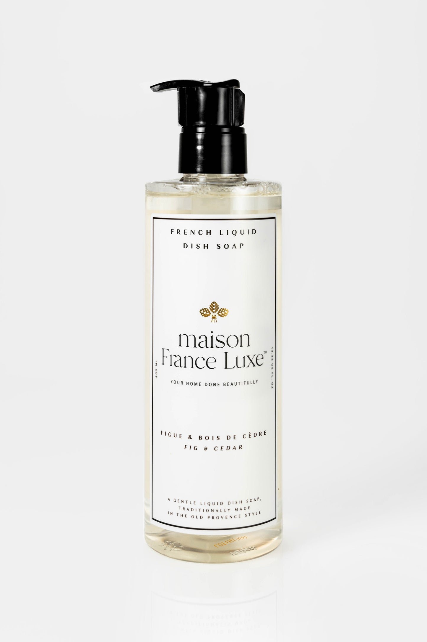 Natural Dish Soap, Fig & Cedar scent, made in France