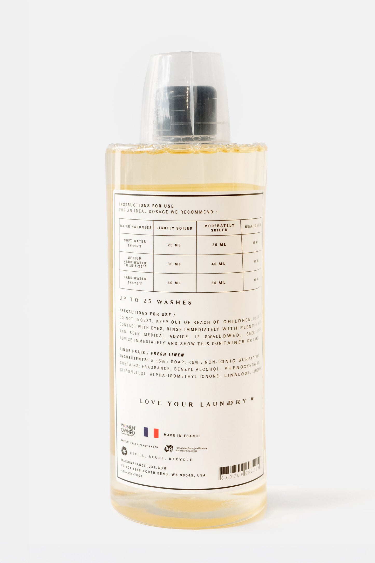 Luxury French Laundry Detergent 1000ml | The Laundry Evangelist x Maison France Luxe